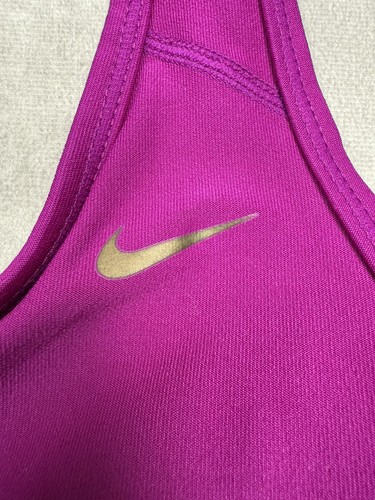 Nike Tank Top Damen Large lila Dri-FIT integrierter BH Sport Fitness Racerback - Bild 3 von 18