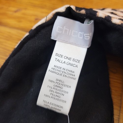 Chico's Bufanda Acolchada Estampado Animal con Bolsillos Nueva con Etiquetas - Imagen 4 de 8