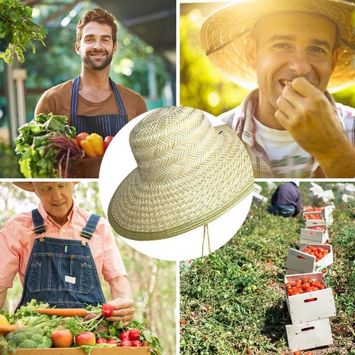 Outdoor Sunhat Bamboo Hat Coolie Hat Fishing Hat Straw Hat Bamboo Woven Hat - Picture 5 of 10