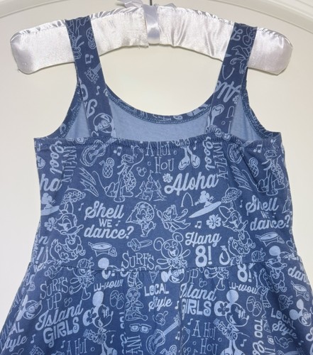 DISNEY Aulani Resort Minnie Mickey Mouse Blue Hawaii Sun Dress Girls size M 8-10 - Picture 6 of 8