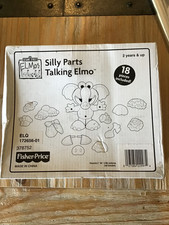 Vintage 2004 Sesame Street Silly Parts Talking Elmo 18 pc Fisher Price