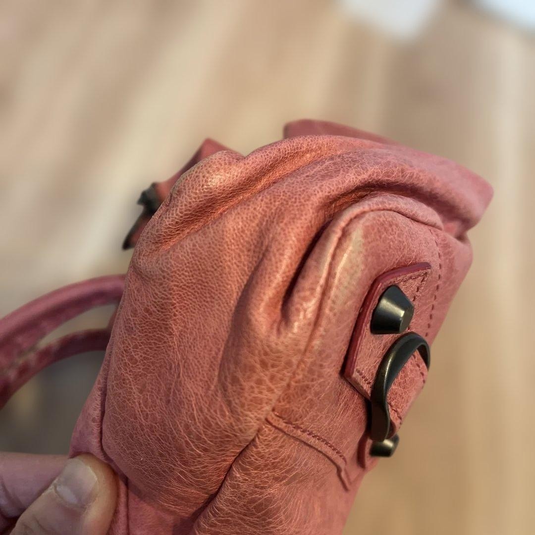 Balenciaga The First Bag Pink Leather Satchel Designer Handbag Iconic Style thumbnail 6