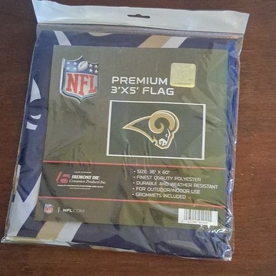 Los Angeles Rams NFL Fremont Die 3'x5' Flag Blue Gold Football