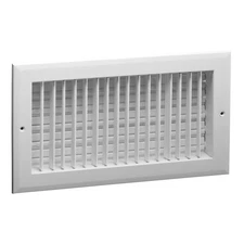 Hart & Cooley 12 x 6 Inch Air Vent Cover, Register w/Multi-Shutter Damper, White