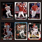 Mike Trout Lot 6 Baseball Cards 2024 Topps Chrome Los Angeles Angels Set MLB NM