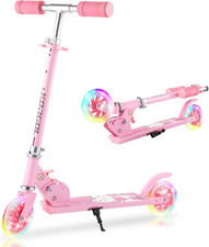 Scooter for Kids Ages 3-12 - Kids Kick Scooters with Led Light up Wheels 3 Lev