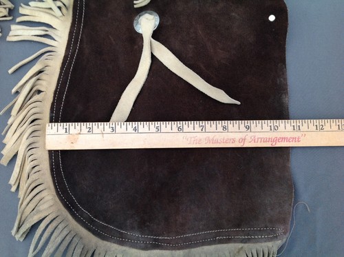 Vintage braune Wildleder Show Chaps - Bild 4 von 22