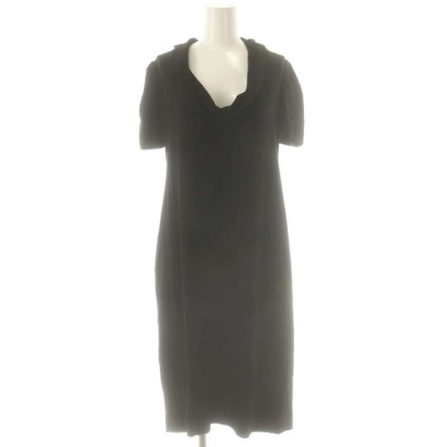 Prada short-sleeve Long Dress 42 Black ES Used a37c4de0ff4f75cb8aba307be9128940