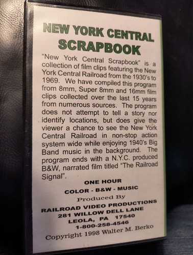 New York Central Sammelalbum Eisenbahn Video Productions VHS 1998 - Bild 2 von 4
