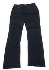 Members Mark Straight Fit Premium Stretch Denim Jeans Mens 34 x 34 Black