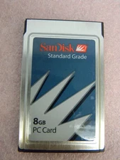 NEW SanDisk Standard Grade 8GByte FlashDisk Type II ATA PCMCIA Card