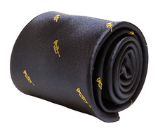 Cravatta Da Uomo Designer Frederick Thomas - Blu Navy Scuro - Musica A Tromba