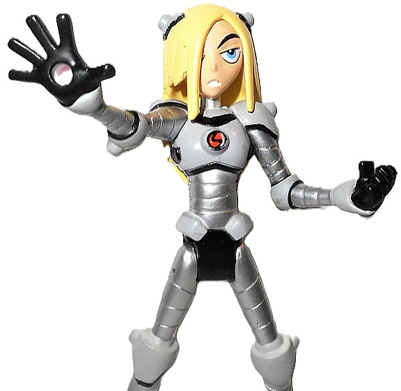 Teen Titans Go 2004 TERRA SLADE in SILVER Suit 3.5 inch DC universe apprentice