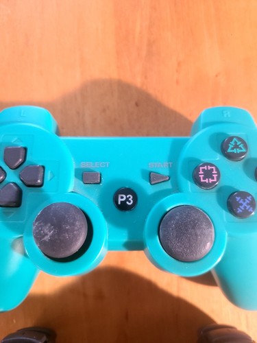 Lot Of 2 Replacement Playstation 3 PS3 Wireless Dualshock Controllers & Charger - Picture 6 of 24