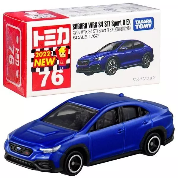 Takara Tomy Tomica Die cast Car 1 62 No.076 Subaru WRX S4 STI Sport R EX 1st