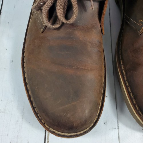 Clarks Bushacre 2 Chukka Desert Leather Boots 15522 Ankle High Mens Shoe Sz 10.5 - Picture 11 of 14