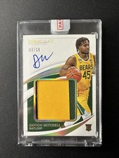 2021 Panini Immaculate Collegiate Davion Mitchell Gold RPA /10 Baylor Patch Auto
