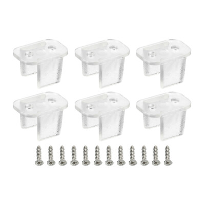Uxcell LED-Montageclips 80 Stück – Für 18-20 Mm LED-Streifen, Durchscheinend, Mit Schrauben, Wandmontage