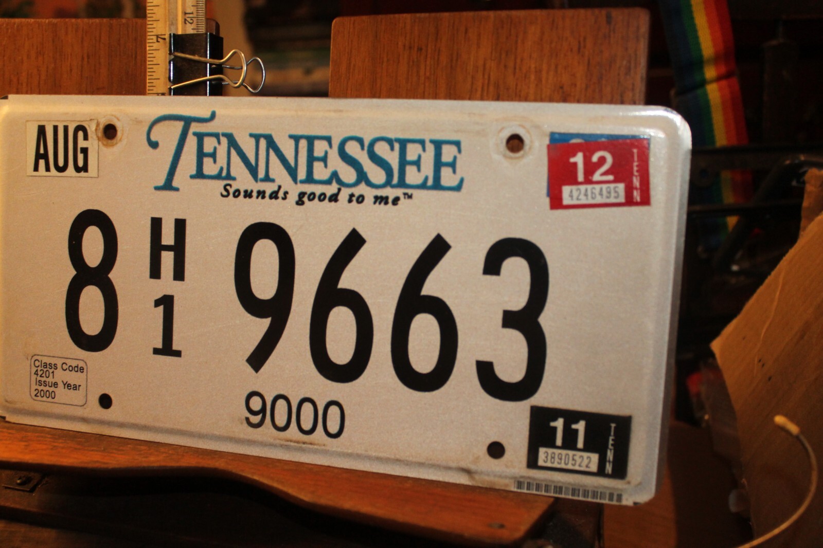 2012 Tennessee License Plate Truck Commercial 8 H1 9663 eBay