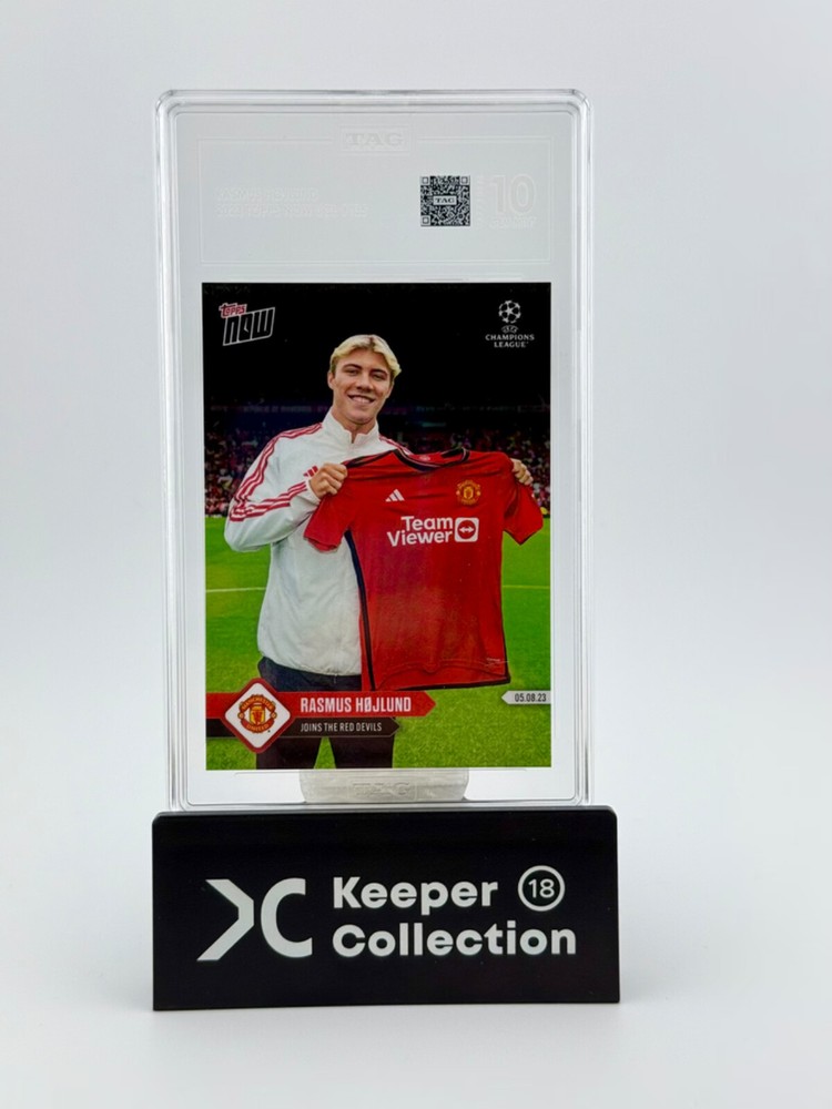 2023 Topps Now UCL #135 Rasmus Højlund Tag 10