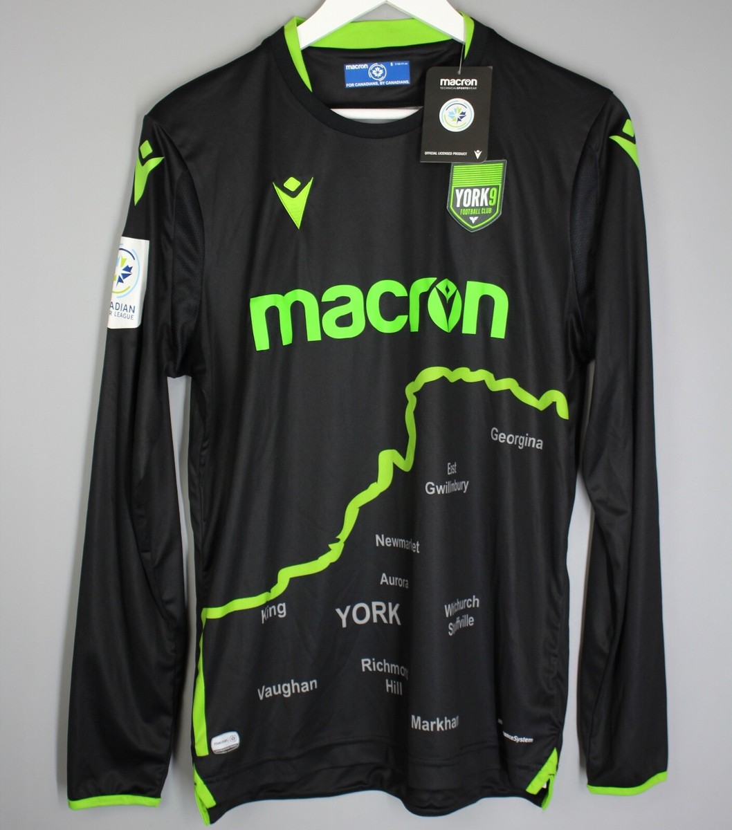 BNWT YORK 9 UNITED FC CANADA FOOTBALL SHIRT JERSEY LONG SLEEVE