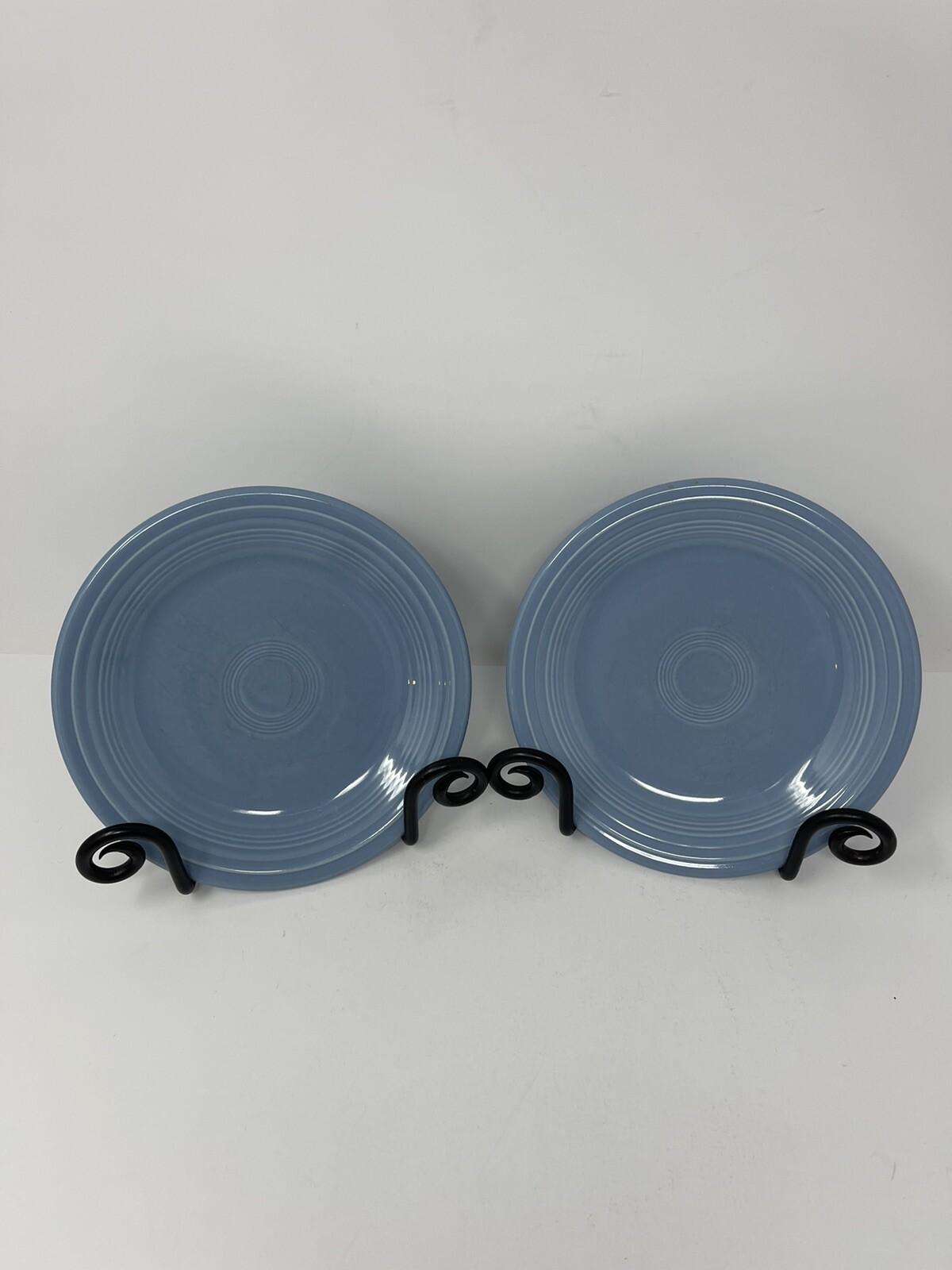 Fiesta Ware Homer Laughlin Salad Dessert Plates Blue USA Inch