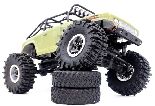 4x RC Soft Sticky 1.0 Mud Tires Tyres For RC Crawler 1/24 SCX24 FCX24 1/18 TRX4M - Picture 26 of 48