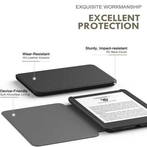 Anti Scratch Folio Case Smart Cover for Kindle 2024 6" (12th Generation) - Picture 10 of 22