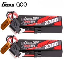 2X Gens Ace 2300mAh 2S 35C 7.4V G-Tech Lipo Battery IEC2 For Arrma Grom Series