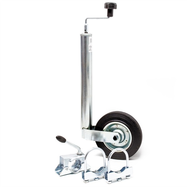 StüTzrad 150Kg Inkl. Klemmhalter & Schellen Wohnwagen AnhäNger StüTze-image