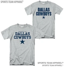 DALLAS COWBOYS GREY BLUE JERSEY T-SHIRT 