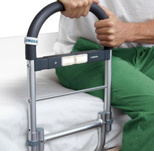 Bed Rails for Elderly Adults Safety - with Motion Light Non-Slip Handle Bed