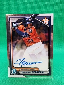 PASCANEL FERRERAS 2024 Bowman Chrome 1st Bowman AUTO #CPA-PF. Astros
