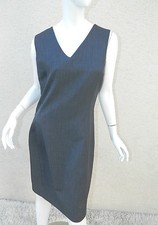 Pret A Porter Dress Gray Career Work Wear Career Sheath Size 8