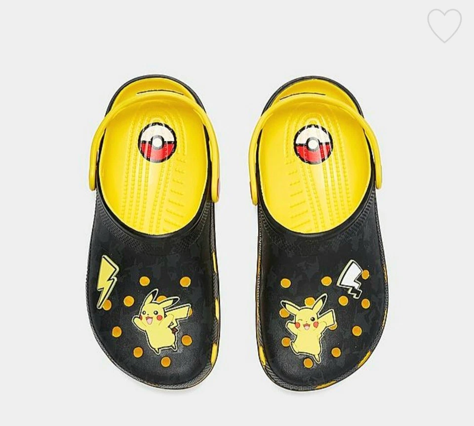 Zapatos Zueco Clásicos Crocs x Pokémon Pikachu para Niños - J4 J5 J6-W6 W7 W8 - ¡¡NUEVOS-FS!!!🛩 Foto 3 de 4