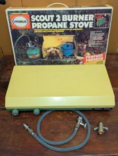 VTG Primus Sievert Scout Model 2367 Dual Burner Propane Camp Stove w BOX CLEAN