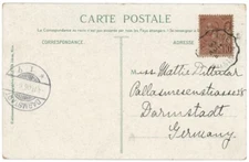 Monaco 1906 Monaco PPC to Germany w/10c, "NICE A VINTIMILLE" Train TPO d/s