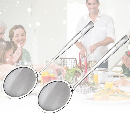 Louche écumoire En Inox Passoire Fine Pour Bubble Tea - Filtre à Huile Et Perles De Tapioca, Cuillère Multifonction Pour Cuisine