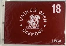 2025 US Open Flag Oakmont golf red silkscreen pin flag new