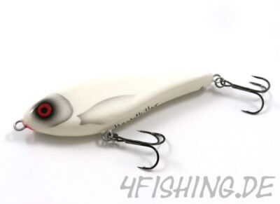 Der HECHTKILLER PEARL WHITE UV, der perfekte Jerkbait aus dem Hause MONARCH DOK 