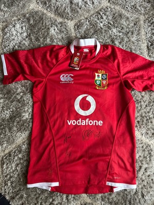 CANTERBURY BRITISH IRISH LIONS RUGBY SHIRT SIGNED BY GEORGE FAGERSON SMITH + 1