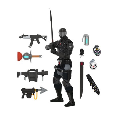 FORTNITE GI JOE SNAKE EYES ZERO POINT EDITION 6  FIGURE HASBRO PULSE EXCLUSIVE!