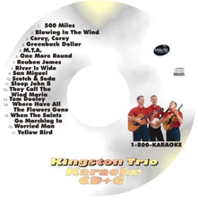 CUSTOM KARAOKE KINGSTON TRIO 17 GREAT FOLK SONGS cdg CD G MTA TOM DOOLEY  MORE