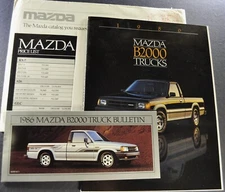1986 Mazda B2000 Pickup Truck Brochure +Mailer/Envelope SE-5 LX Nice Original