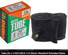 ONE FATT 26X3.50/4.00/4 1/4 DURO FAT BICYCLE TUBE, 33MM STANDARD SCHRADER VALVE