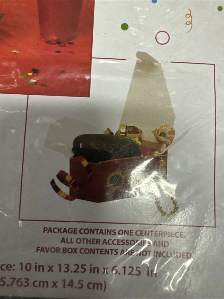 Cajas de Favor Barco Pirata Centro de Mesa Tiene 6 Cajas de Favor Paquete Calavera Fiesta de Cumpleaños Foto 3 de 4