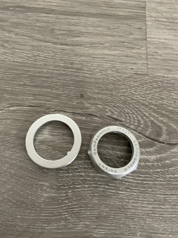 CAMPAGNOLO SUPER RECORD CROWN NUT AND WASHER ITALIAN - Image 2 of 4