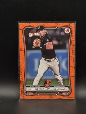2026 Bowman Jackson Holliday Orange Pattern Border /25 Baltimore Orioles #43