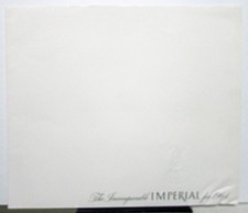 1964 Chrysler Imperial Crown Lebaron Prestige Oversized Color Sales Brochure