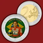AYRTON SENNA 1960 1994  --- 2 Euro Coloured  UNC Color  Coin